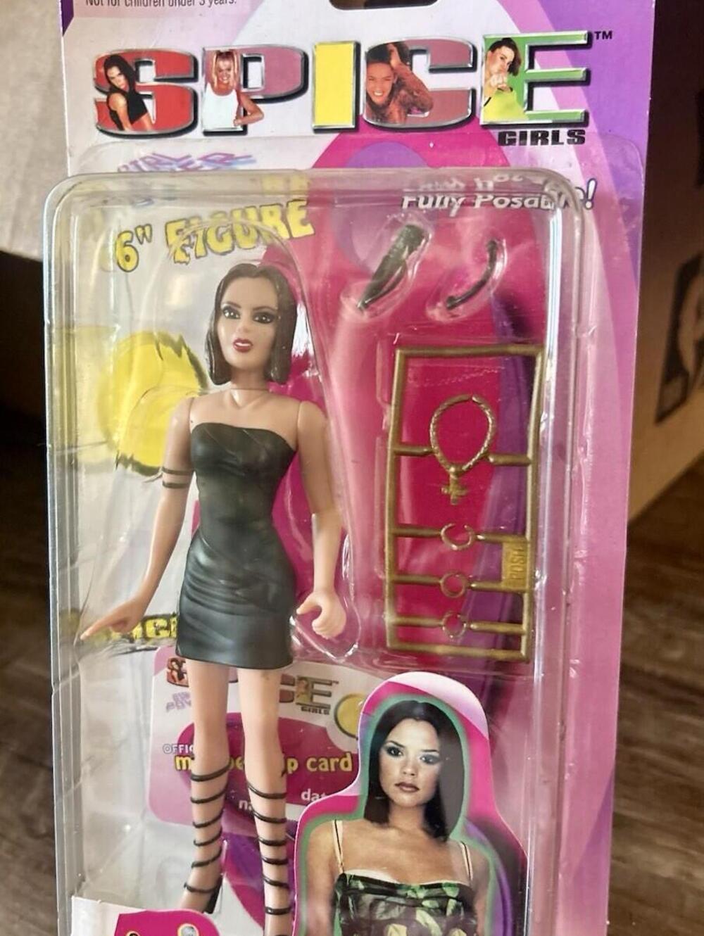 VTG 1998 Spice Girls 6" Posable POSH Spice Doll Action Figure Toymax New in Box